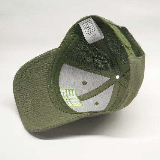 Hemp baseball cap, MEGA 2x2 embroidery pink on black