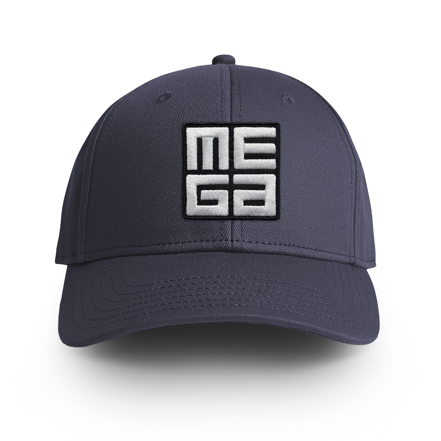 Icon Cap, MEGA 2x2" B&W Patch on Petrolblau