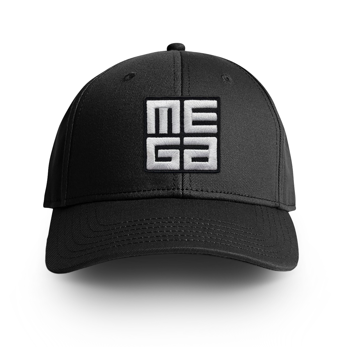 Icon Cap, MEGA 2x2" B&W Patch on Black