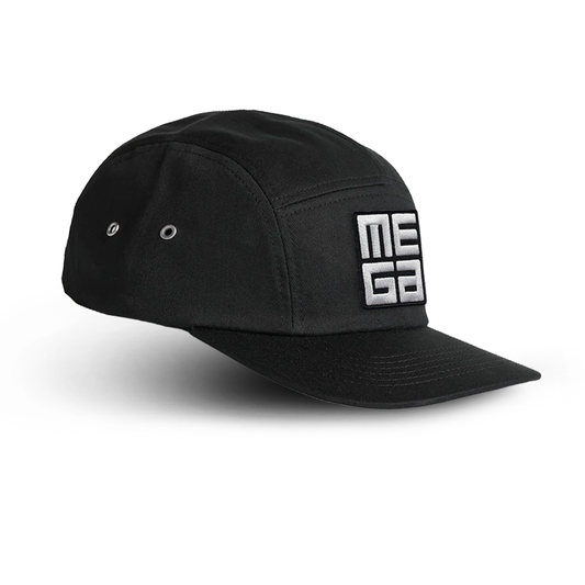 Performance Cap, MEGA 2x2" B&W Patch on Night Black