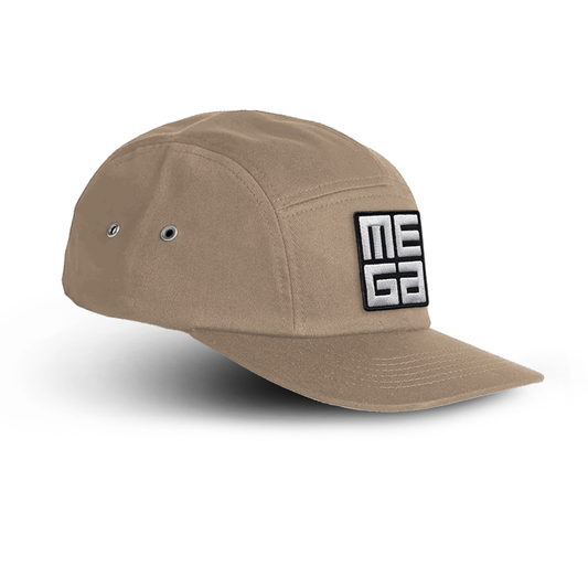 Performance Cap, MEGA 2x2" B&W Patch on Desert Khaki