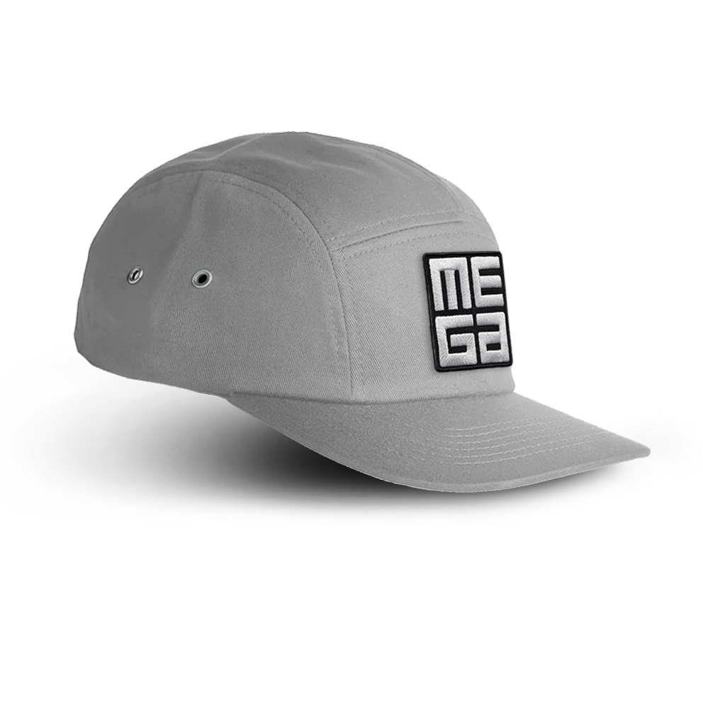 Performance Cap, MEGA 2x2" B&W Patch on Storm White